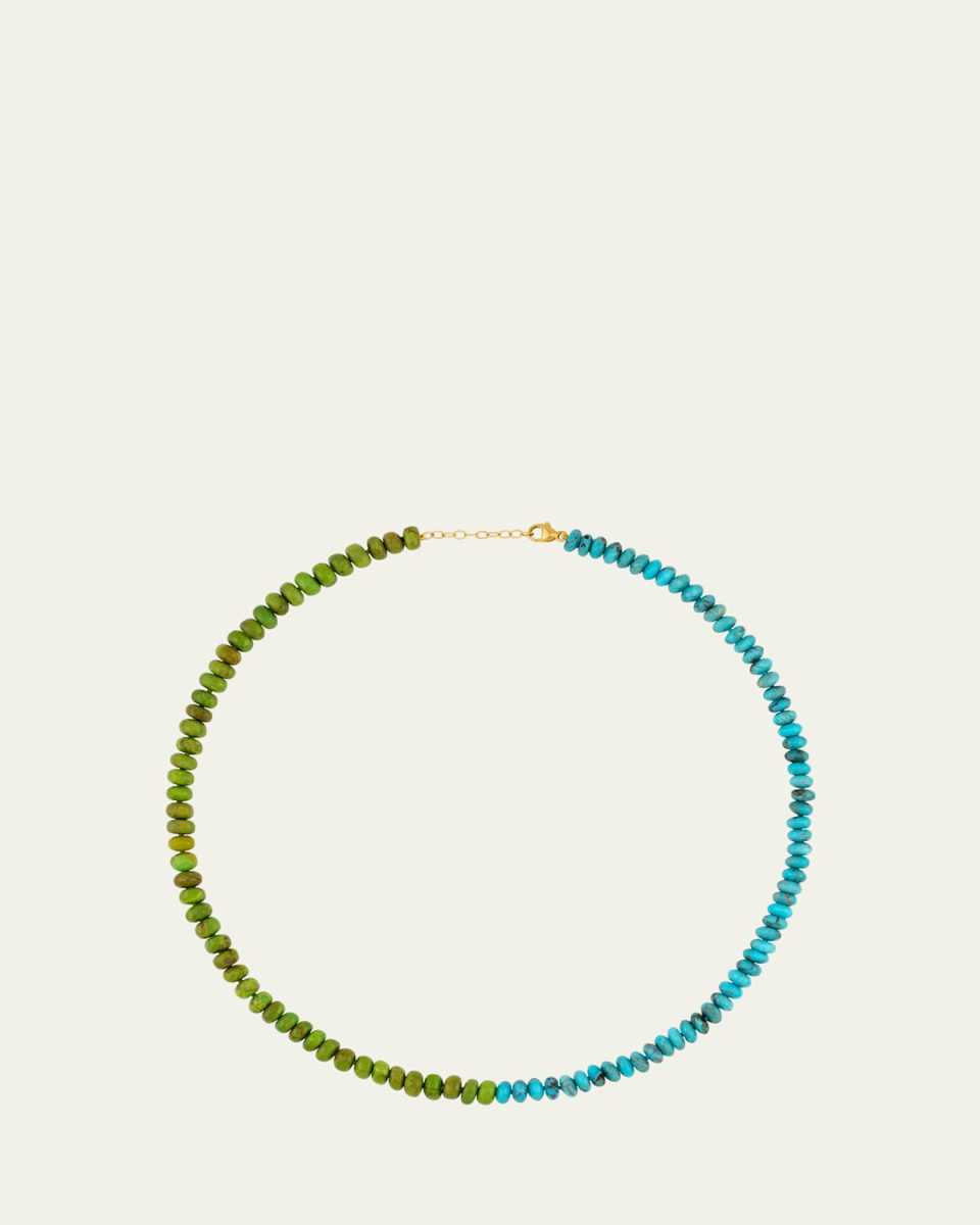 Nevada Sleeping Beauty & Kingman Green Turquoise Union Necklace